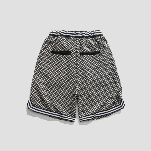 Shorts de Baloncesto Cuadriculados Holgados - Estilo Hip-hop Casual para Hombre