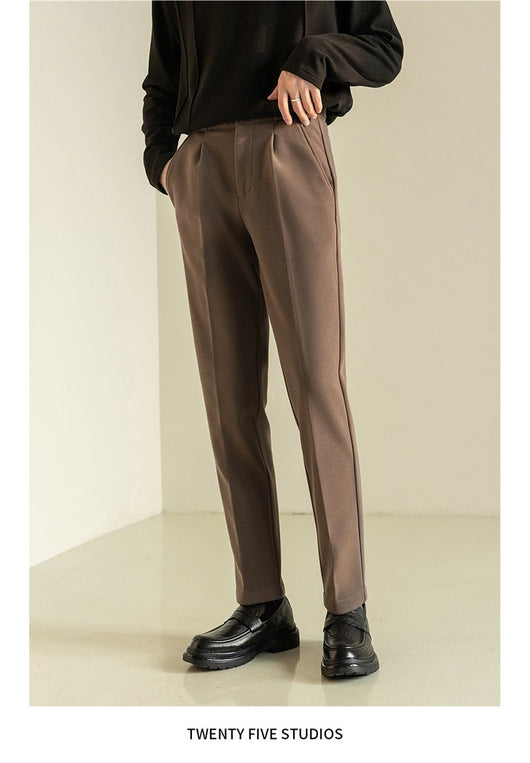 Pantalones de Traje de Lana Coreano Casual Hombre Madurez - Image 11