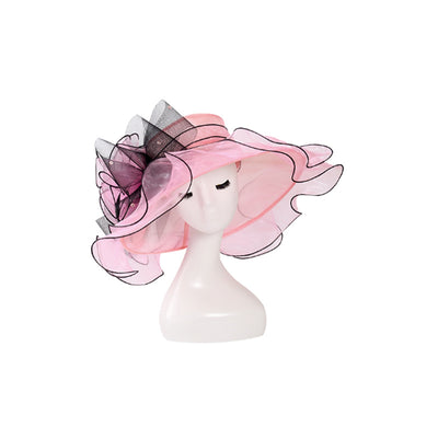 Sombrero de Ala Ancha en Organza - Elegancia y Protección - Image 8