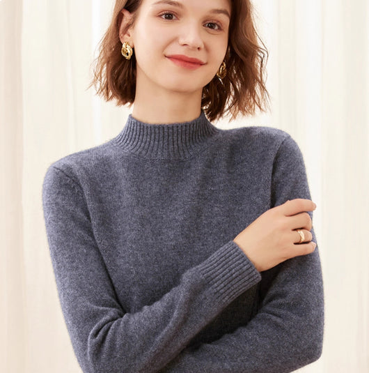 Suéter de Cuello Alto en Cashmere Puro para Mujer - Base Layer Premium - Image 21