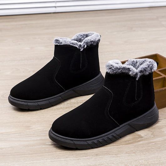 Botas de Invierno para Hombre con Diseño V Cutout y Forro de Peluche - Image 10