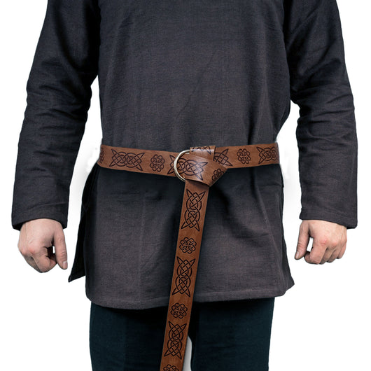 Cinturón Guerrero Medieval con Hebilla Celta Grabada - Accesorio Cosplay - Image 9