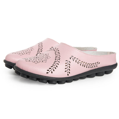 Zapatos de Cuero Casual para Mujer - Diseño Liso y Versátil - Image 10