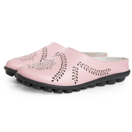Zapatos de Cuero Casual para Mujer - Diseño Liso y Versátil - Image 10