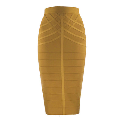 Falda Bandage Cintura Alta Rayas con Diseño Ajustado - Image 29