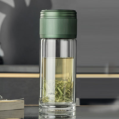 Taza de Té con Separador de Agua - Vaso Doble de Cristal - Image 10