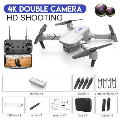Dron E88 Cámara Dual 4K HD - Fotografía Aérea Profesional con Control Remoto - Image 19
