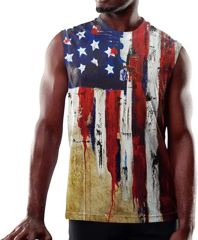Chaleco sin Mangas Hombre Talla Grande Estampado 3D Retro - Image 16
