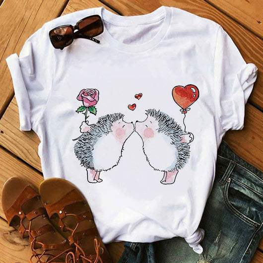 Blusa Holgada Estampado Animales Dibujos Talla Grande - Image 13