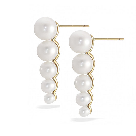 Aretes de Perla de Agua Dulce Estilo OL Lujo Minimalista - Image 6