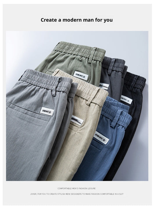 Pantalones Deportivos Rectos Elásticos para Hombre - Image 38