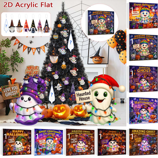 Adorno Navideño Muñeca Fantasma Calabaza en Caja Sorpresa - Image 3