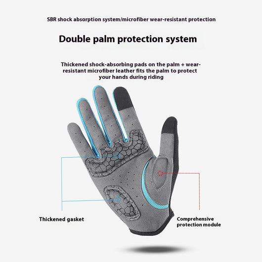Guantes de Ciclismo de Montaña con Dedos Largos, Transpirables y Absorbentes de Impacto - Image 3