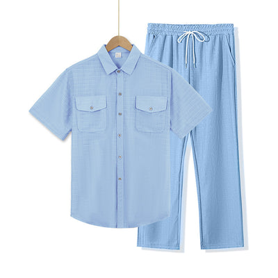 Traje Ejecutivo de Manga Corta para Hombre - Image 38