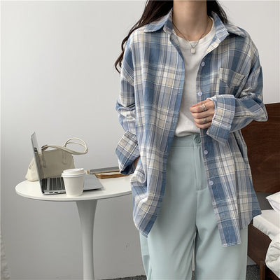 Blusa Suelta Retro de Moda Casual para Mujer