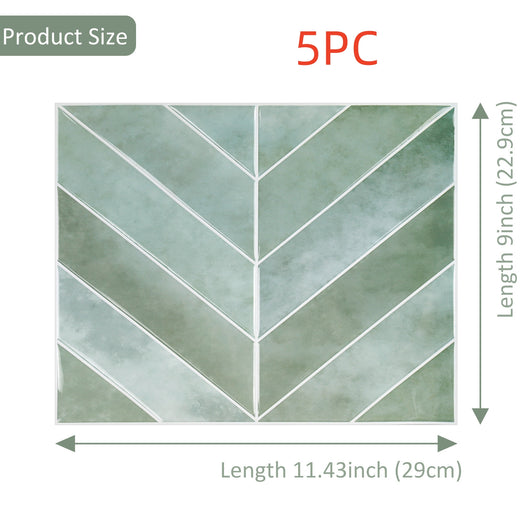 Adhesivo de pared 3D autoadhesivo resistente al aceite para cocina Jade - Image 17