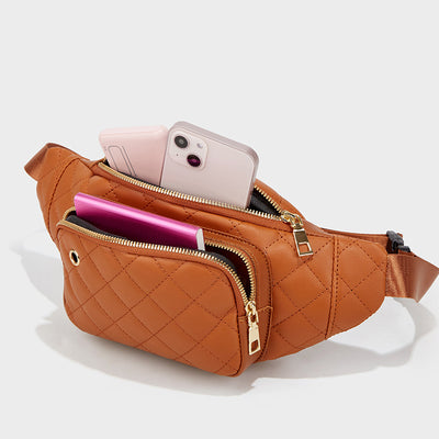 Bolso Bandolera Mujer con Bordado Rombos PU Casual - Image 4