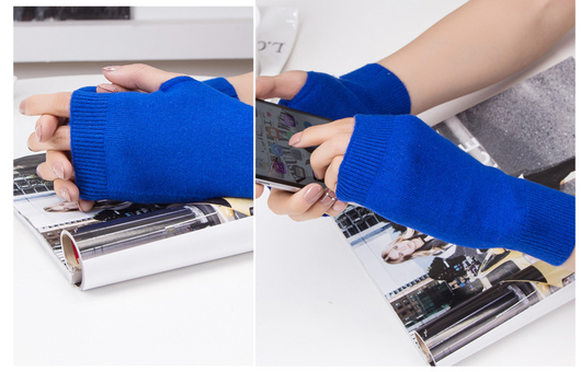 Guantes sin dedos de lana para estudiantes, escritura y oficina - Image 6