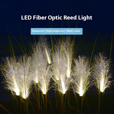 Lámpara Solar LED para Jardín con Diseño de Pasto Pampa - Image 2