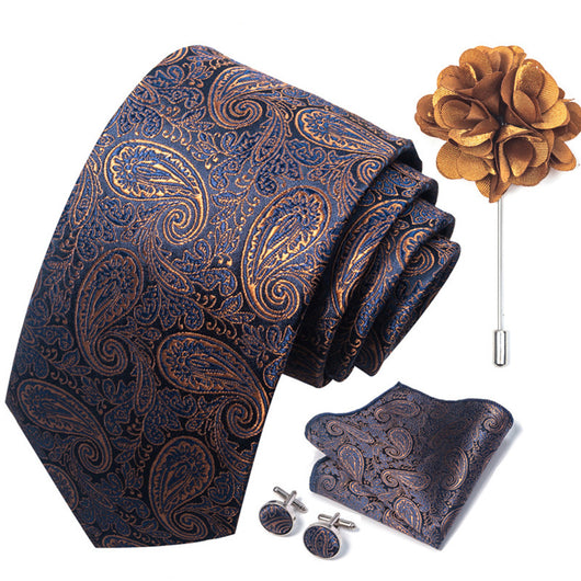 Combo Corbata, Traje y Pañuelo de Bolsillo para Hombre - Juego 8 - Image 5