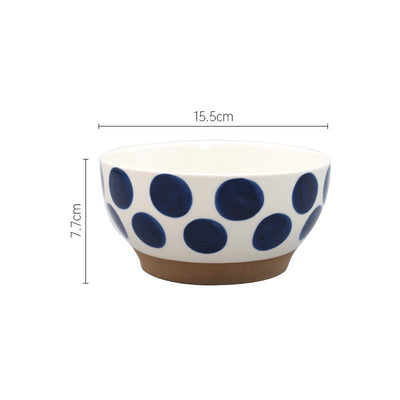 Tazón de Cerámica Azul Gota de Lluvia - Diseño Nórdico Japonés - Image 6