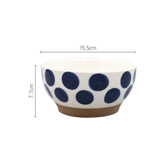 Tazón de Cerámica Azul Gota de Lluvia - Diseño Nórdico Japonés - Image 6
