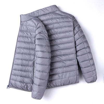 Chaqueta Acolchada Ligera Cuello Alto Talla Grande para Hombre - Image 6