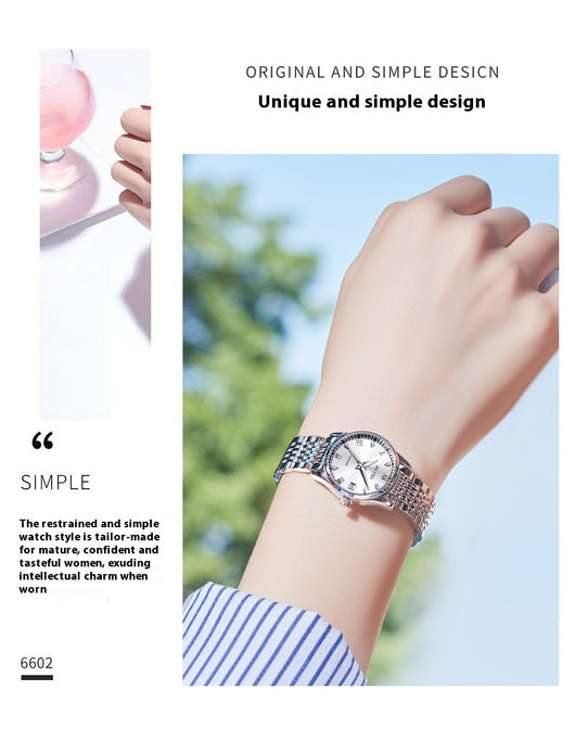 Reloj Automático para Mujer Resistente al Agua Diseño Minimalista - Image 8