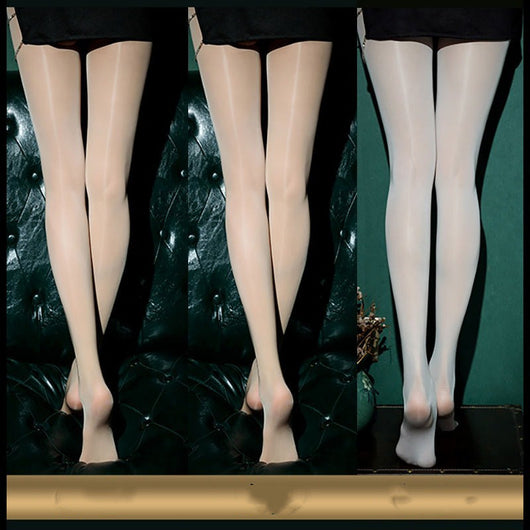 Medias Brillantes Ultrafinas con Bragueta Dorada - Estilo Elegante y Sensual - Image 29