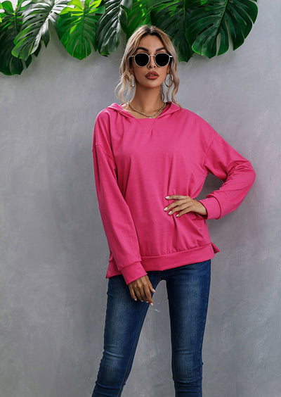 Sudadera con Capucha de Polar Bicolor para Mujer - Estilo Europeo y Americano - Image 4