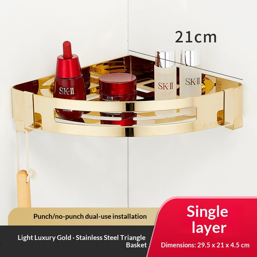 Repisa de Baño Estilo Francés Dorada Premium sin Taladro - Image 23