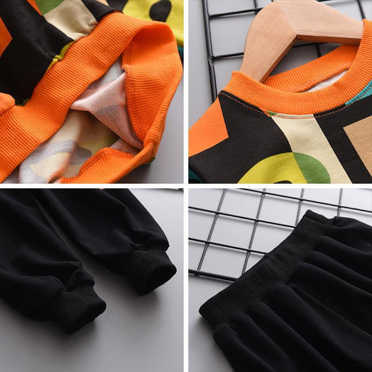 Conjunto de Ropa Infantil 2 Piezas: Sudadera y Pantalón Estampado para Todas las Estaciones - Image 4