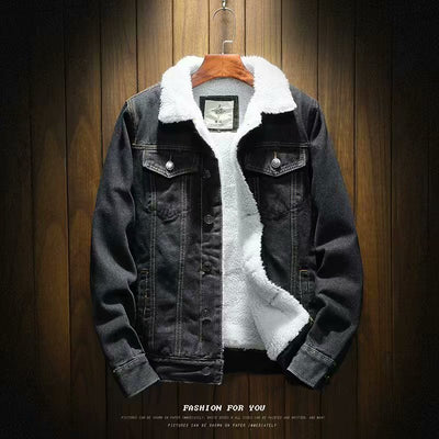 Chaqueta de Mezclilla de Algodón para Invierno Hombre - Image 4
