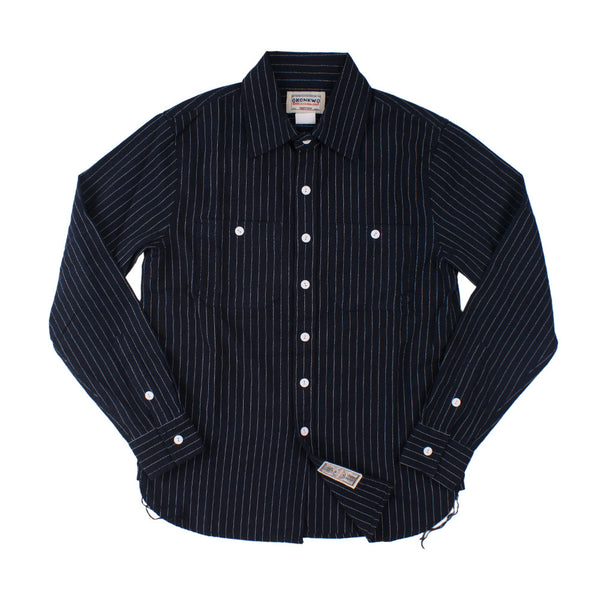 Camisa de Rayas Verticales Estilo Retro Americano para Hombre