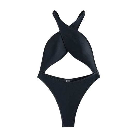 Bikini Enterizo Ajustado Cuello Alto para Mujer - Image 2