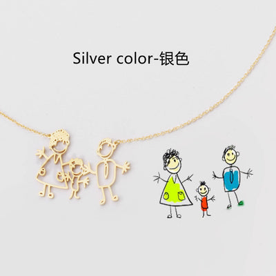 Llavero Personalizado con Dibujo de Niños Pintado a Mano - Image 11