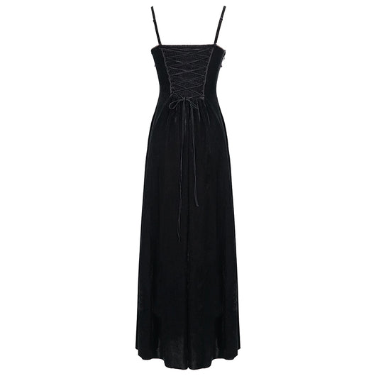 Vestido Gótico Vintage con Tirante Único para Mujer - Image 5