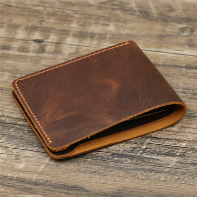Billetera de Cuero Crazy Horse Estilo Retro Europeo Americano para Hombre - Image 35
