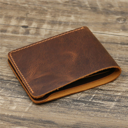 Billetera de Cuero Crazy Horse Estilo Retro Europeo Americano para Hombre - Image 35