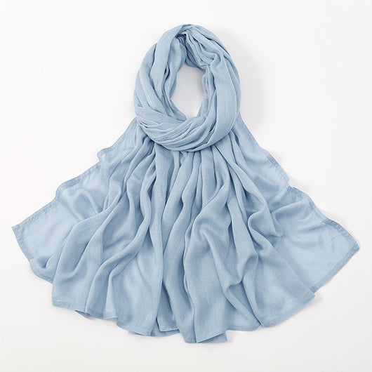 Pañuelo Modal Rayon Malayo Indonesio Colores Sólidos Transpirable - Image 39