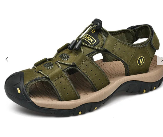 Sandalias Deportivas de Cuero para Hombre Talla Grande - Image 10