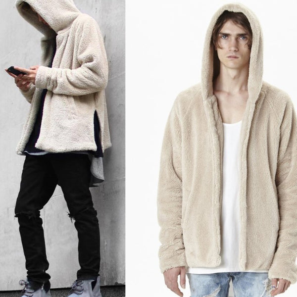 Sudadera Hoodie de Cordero FOG Oversized para Hombre - Abrigo Cálido Primavera Europa