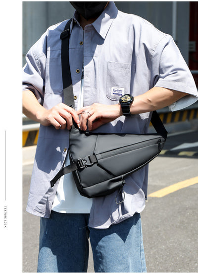 Bolsa Pecho Motociclista Derm Men Triangle - Crossbody Versátil - Image 23