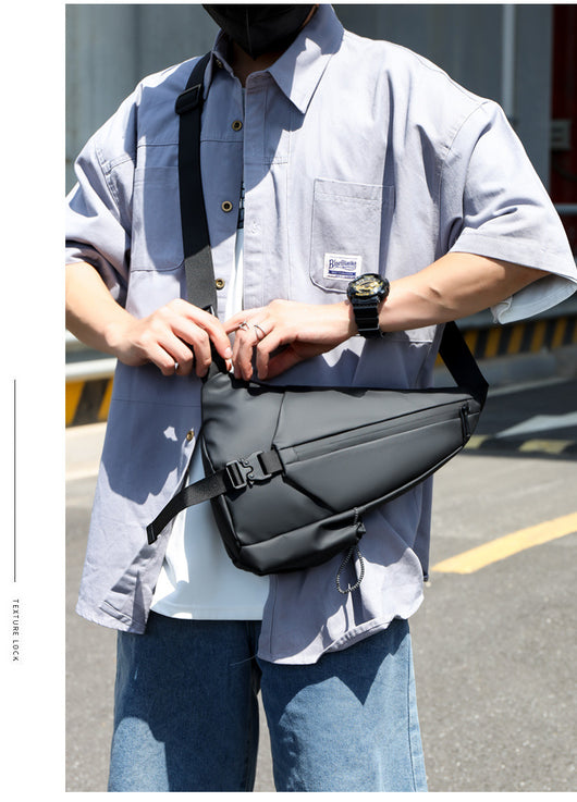 Bolsa Pecho Motociclista Derm Men Triangle - Crossbody Versátil - Image 23