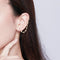 Aretes Largos Plata 925 con Baño de Oro - Diseño Fashion