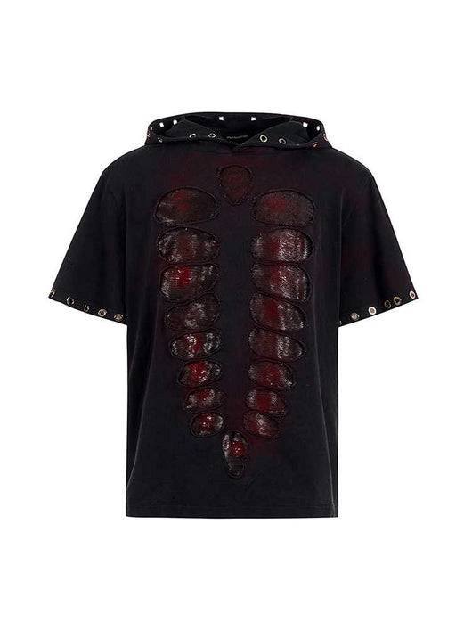 Camiseta Holgada para Hombre con Capucha y Lentejuelas - Image 6