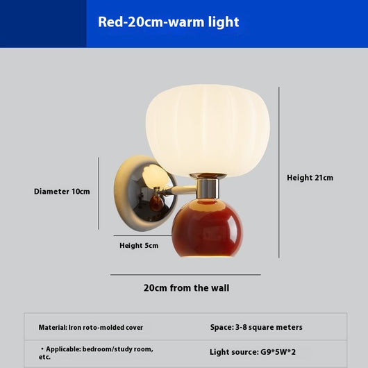 Lámpara de Pared Estilo Crema para Dormitorio y Pasillo - Image 9
