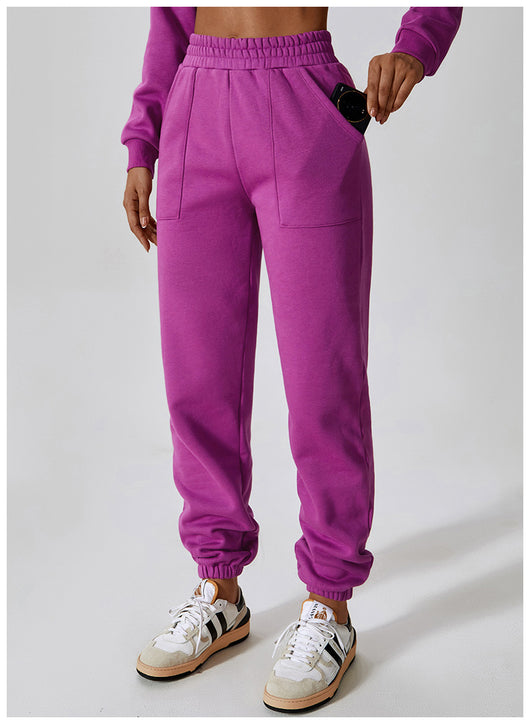 Pantalones Deportivos de Terciopelo Polar para Mujer - Corte Recto y Cómodo - Image 13
