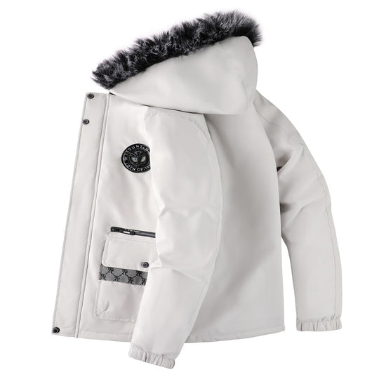 Chaqueta de Invierno para Hombre con Cuello de Pelo - Image 7