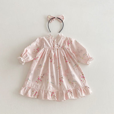 Enterizo Manga Larga para Bebé Niña Estilo Retro Tang - Image 11